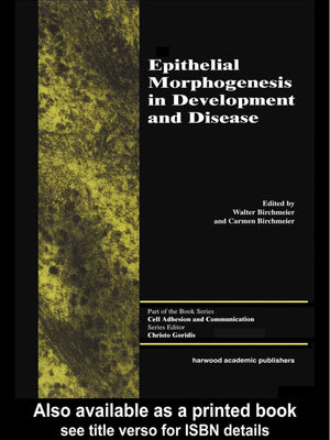 cover image of Epithelial Morphogenesis in Development and Disease